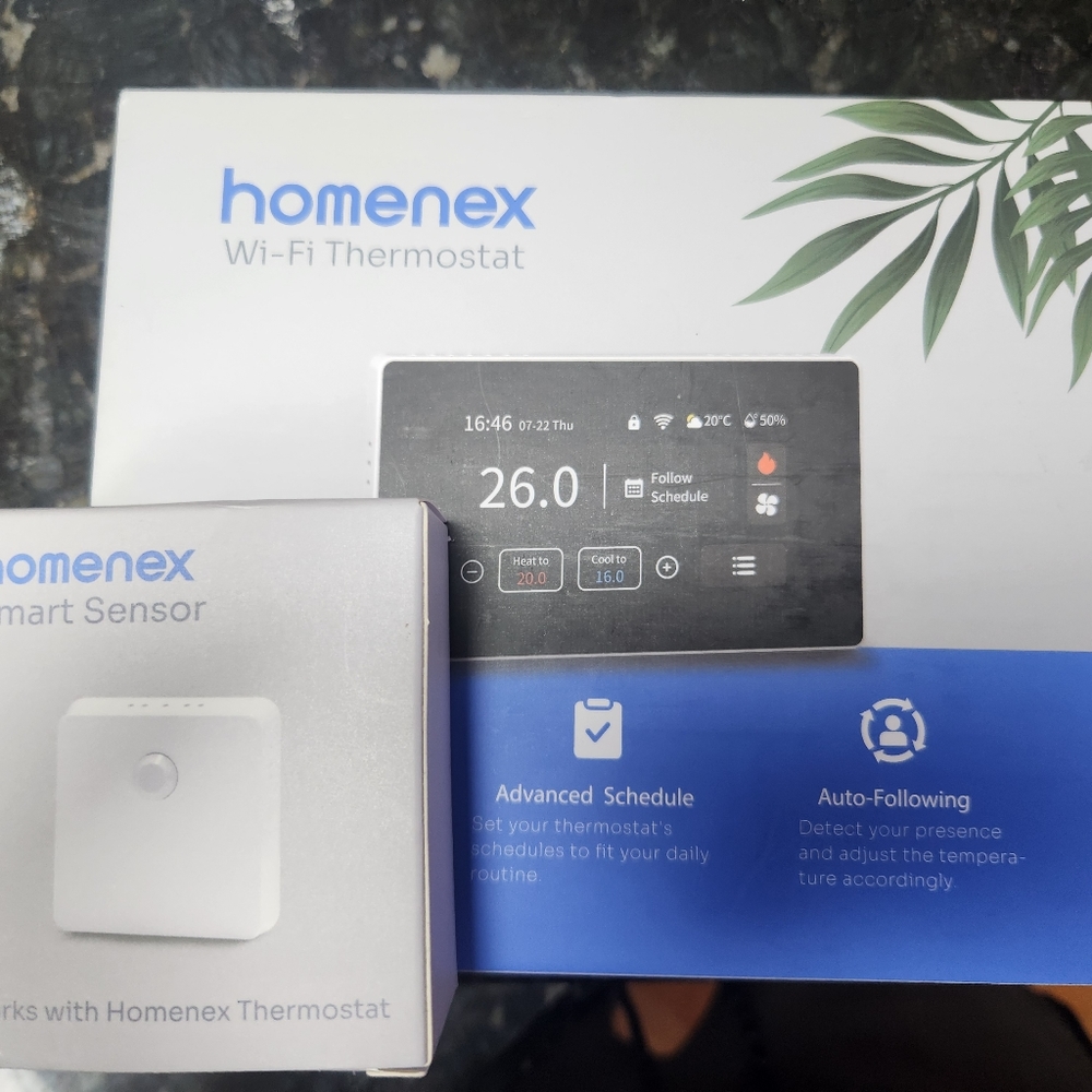 Homenex smart therostat and sensor